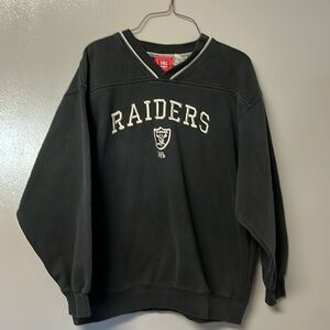 Vintage Raiders Sweatshirt V Neck XL NFL Men’s Women’s